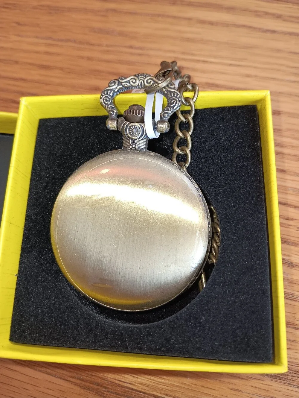 Invicta Skull Pocket Watch with Red Eye Accent. New. With Chain.